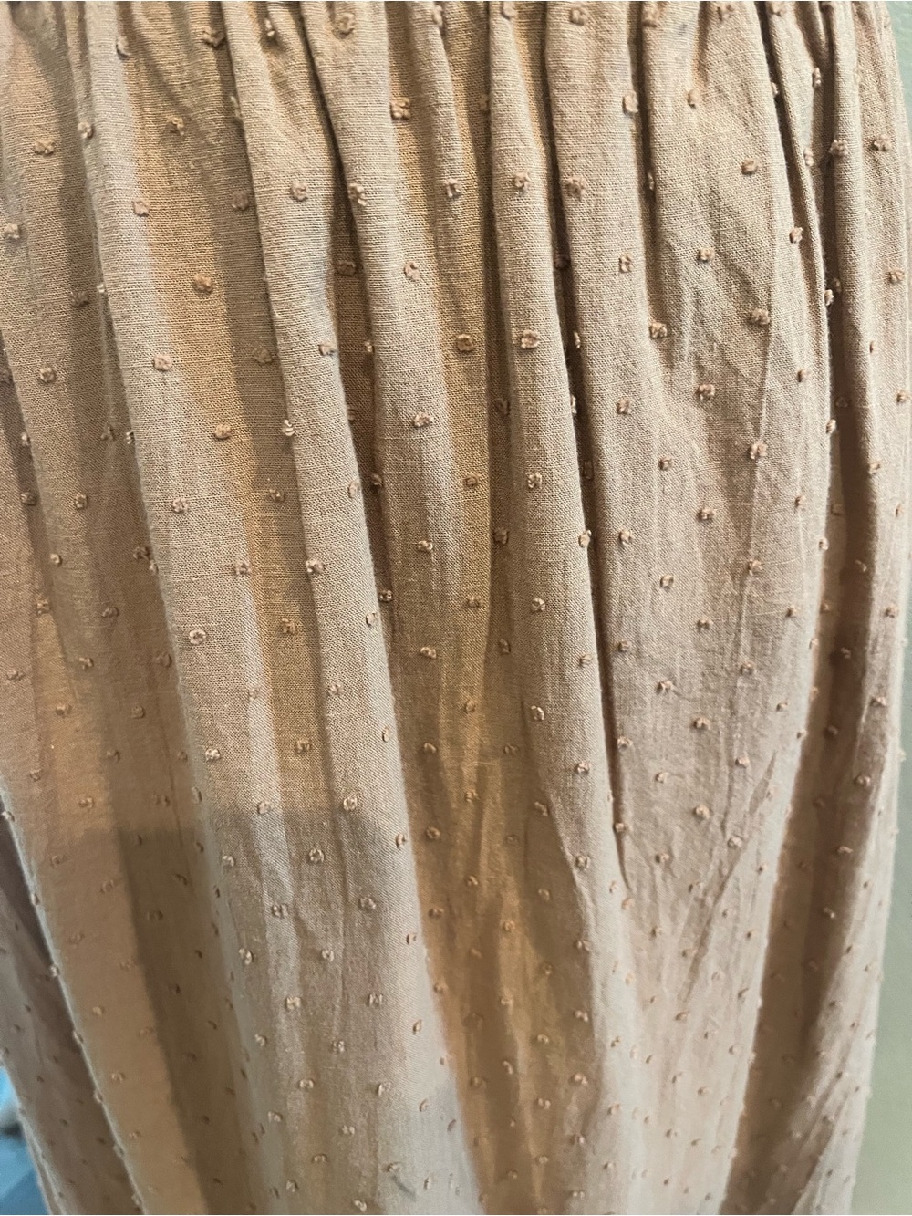 Swiss Dot Halter Maxi Dress Smocked Top Ruffle Tiered Skirt Cottagecore Romantic - Picture 4 of 7
